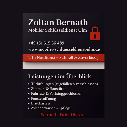 Mobiler schlüsseldienst ulm