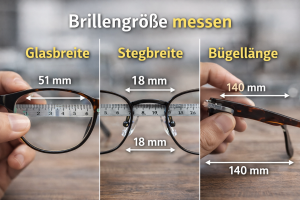 Brillengröße messen