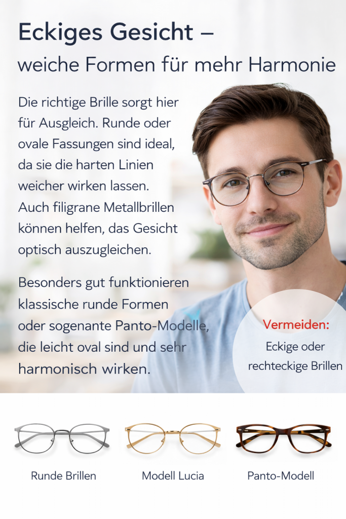 Eckiges Gesicht