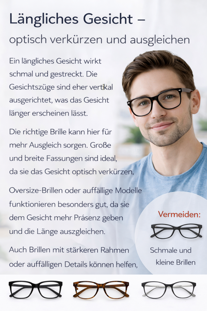 Längliches Gesicht